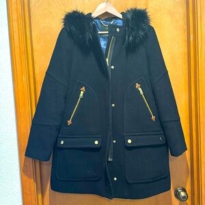 J. Crew Women's Italian Wool Stadium Coat. Size 12P